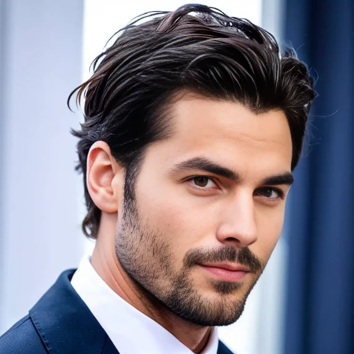 a perfect Jude man, focus on the character's face.