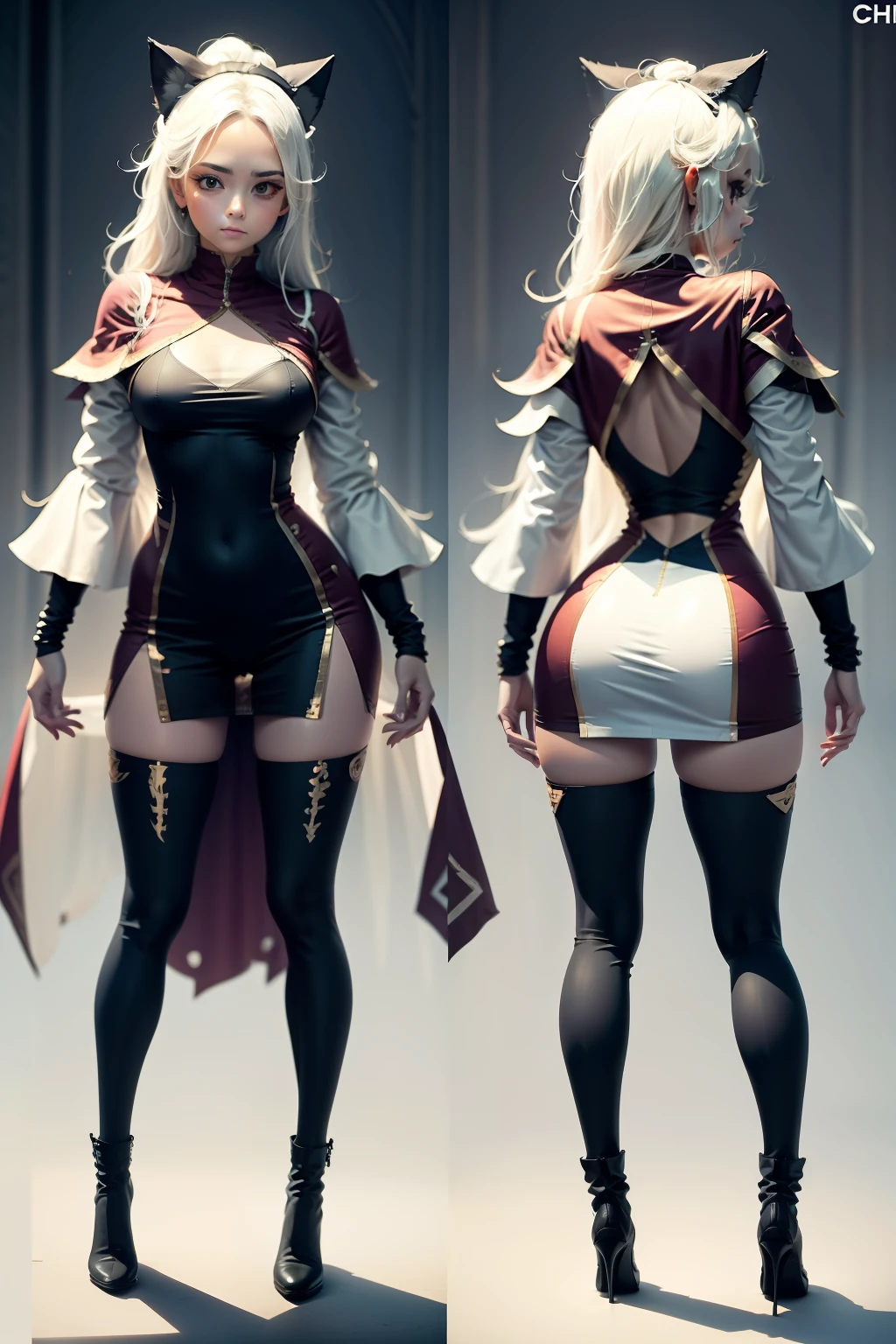 Chacter outfit full body view front and back