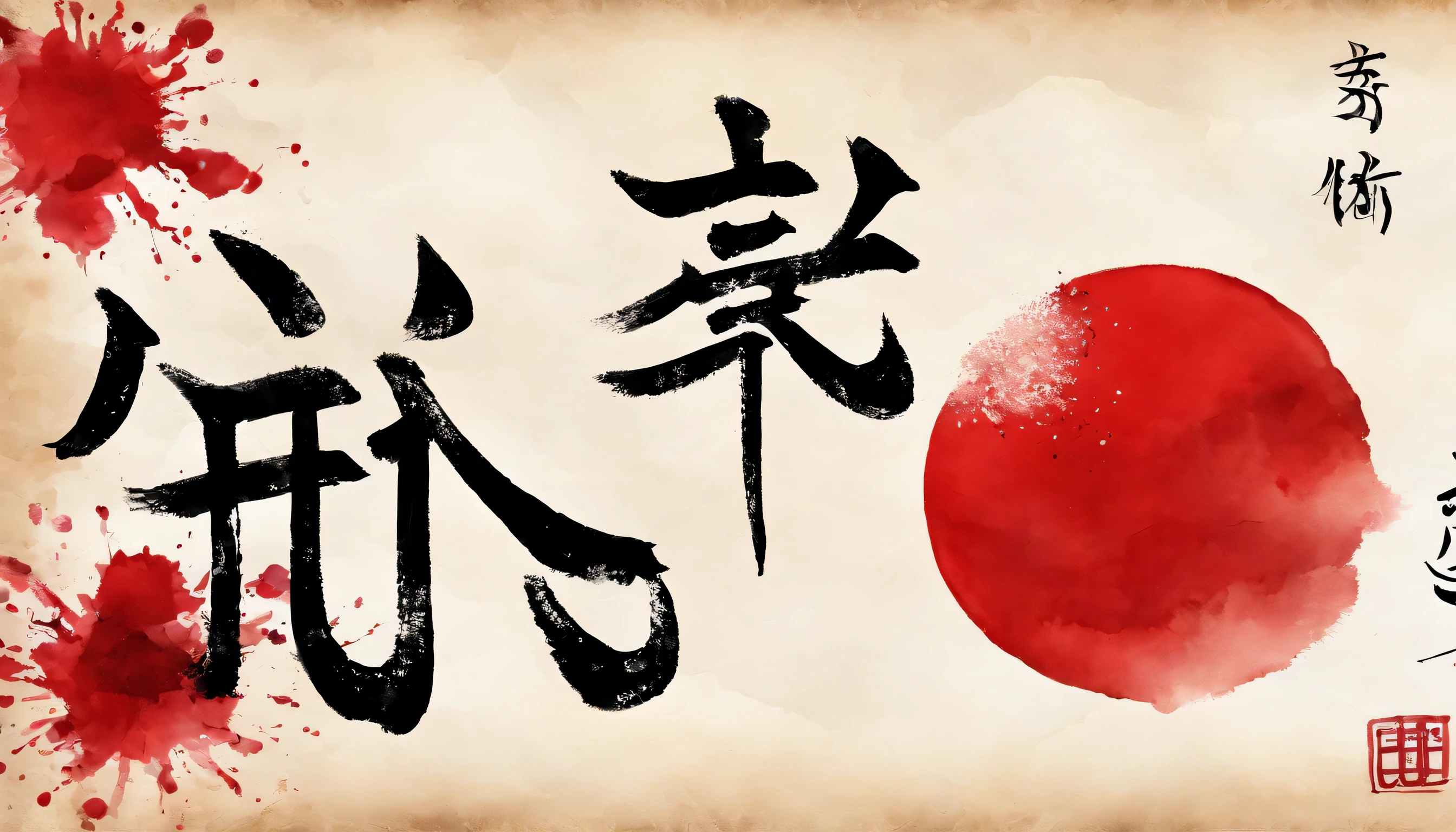 flag of japan with japanese writing