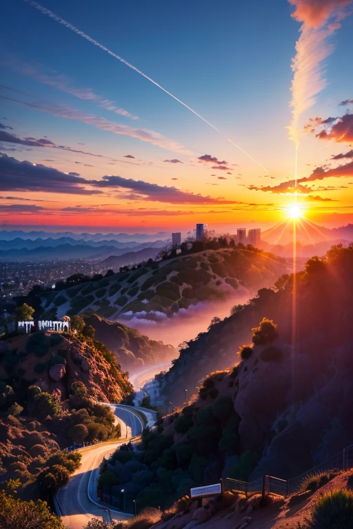Hollywood sun rise.