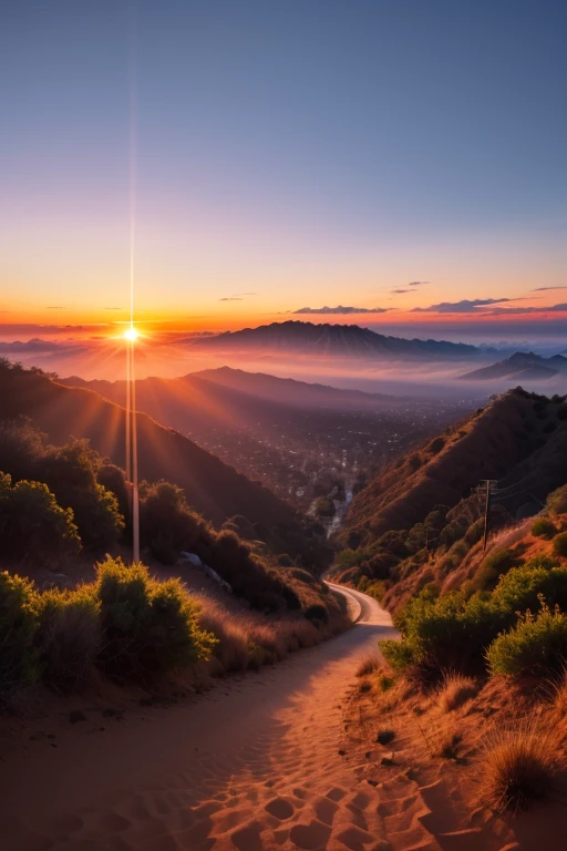 Hollywood sun rise.