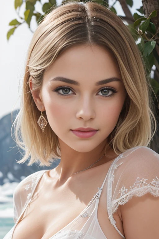 
delicate, poudre de contour, mode fashion (neckline, nuisette, transparente), see through, intricate details, French touch, cheveux de longueur moyenne, cheveux blonds, yeux bleus comme le cristal, bonne couverture, en plein air (glacier, tempête de neige), skin details, pores de la peau, sexy, lace string, Appareil photo numérique Kodak Smile 10MP, tendance on Behance, HD.