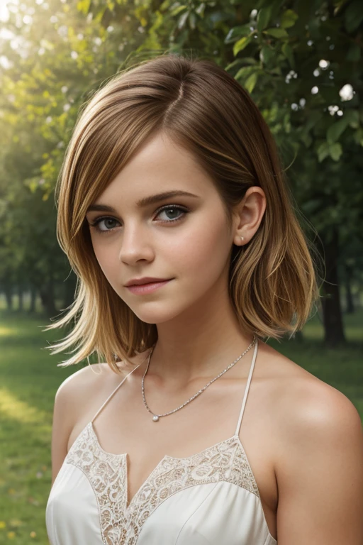 
Emma Watson, delicate, poudre de contour, mode fashion (neckline, torn clothes, transparente), intricate details, French touch, cheveux de longueur moyenne, cheveux blonds, yeux bleus comme le cristal, bonne couverture, en plein air (dans un parc), skin details, pores de la peau, sexy, Appareil photo numérique Kodak Smile 10MP, tendance on Behance, HD.