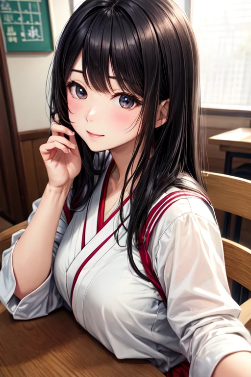 masterpiece、highest quality、Woman 1、Very detailed　Black Hair、Straight hair　Japanese girl&#39;cardigan　Ahegao、Sticking out tongue、Drooling、Secrete saliva　Small breasts、Beautiful belly　(Sex)、Fucked from behind　Automatic train doors　Face is close、Face close-up