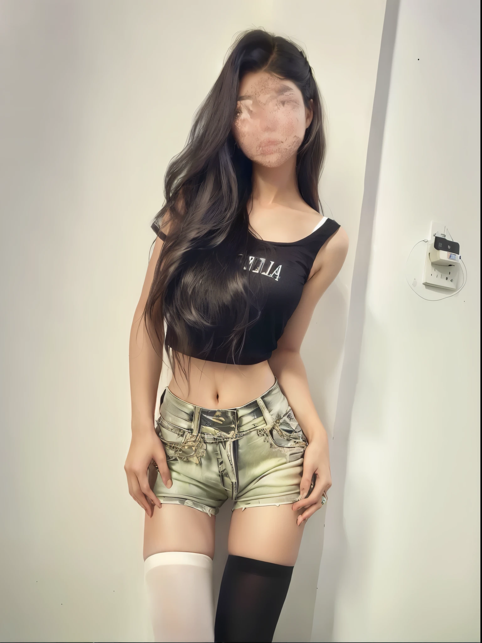 Alafid woman wearing black shirt and shorts posing for photo, 2 4-year-old female model, 18 years old, 1 8 Yes, 19 year old girl, 21 years old, , 22 years old, sexy look, 23 years old, 2263539546]