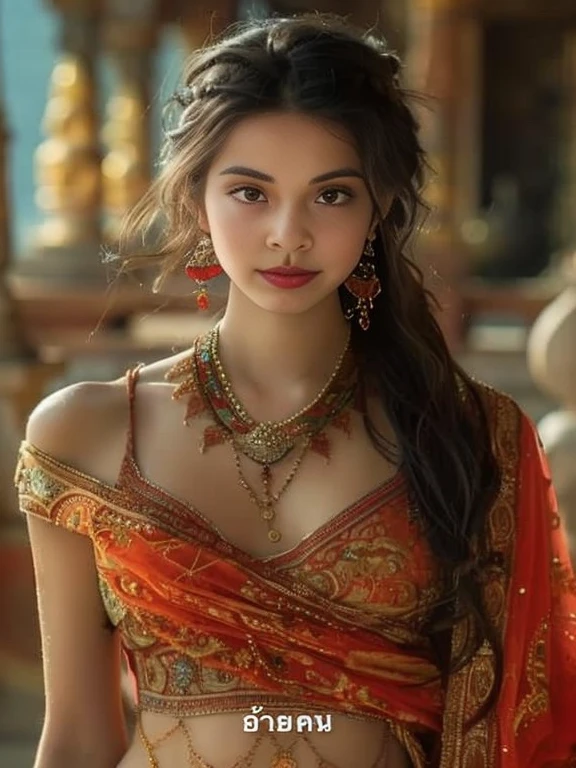 Close-up of woman in red and gold saree, traditional beauty, indian goddess, indian style, very beautiful woman, gorgeous woman, indian girl with brown skin, Photo of a beautiful woman, very very beautiful woman, beautiful oriental woman, indian super model, indian, Hindu Aesthetics, gorgeous beautiful woman, attractive woman, very beautiful woman, Wear elegant clothes