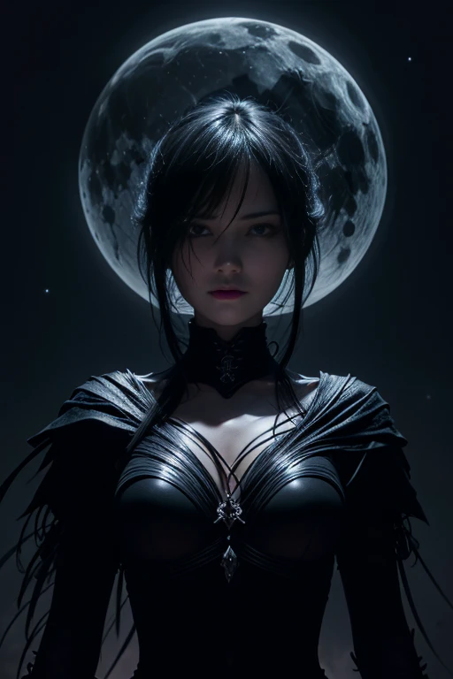 I surrender to the spirit of the night, the darkness is my lover, digital art