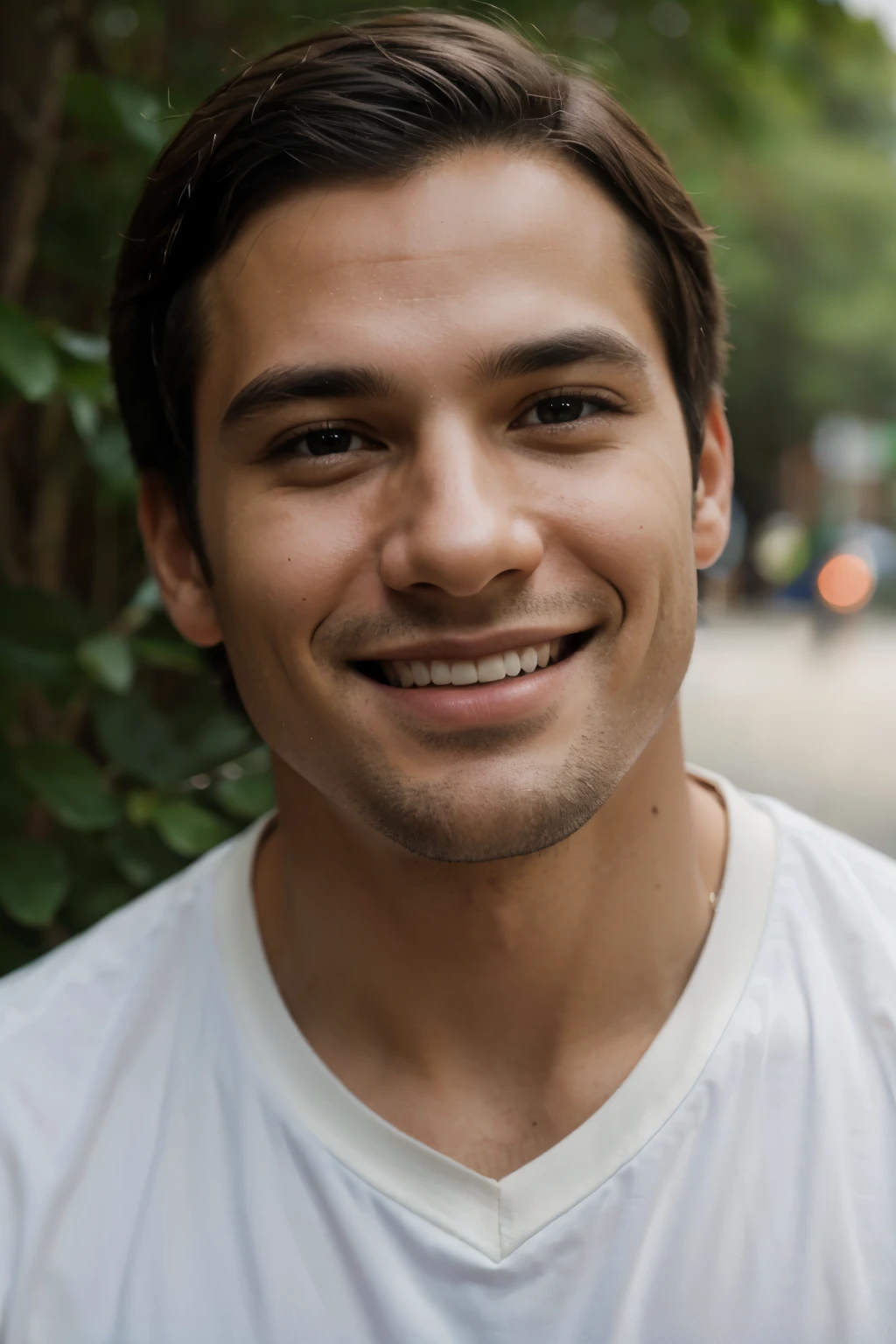 natural photo, portrait of man, smile, ultrarealistic