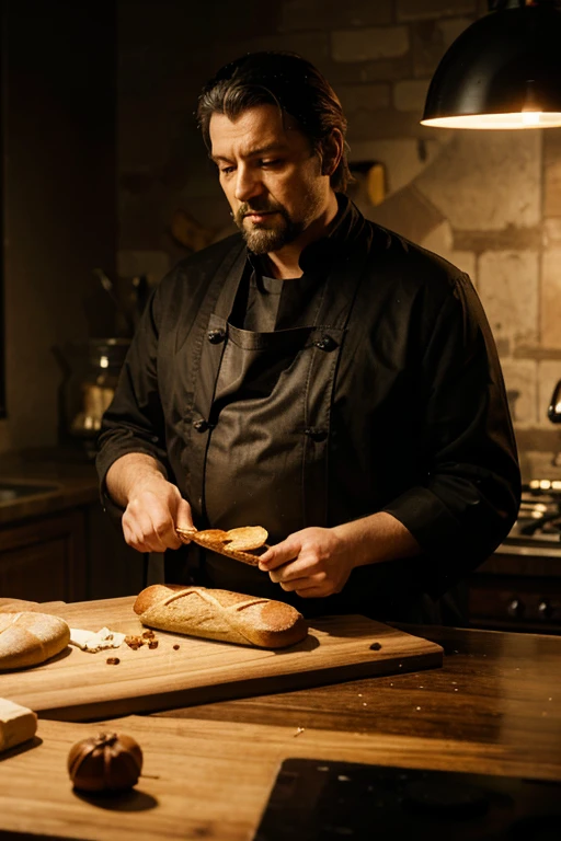 there is an emperor of evil, crafting some breads