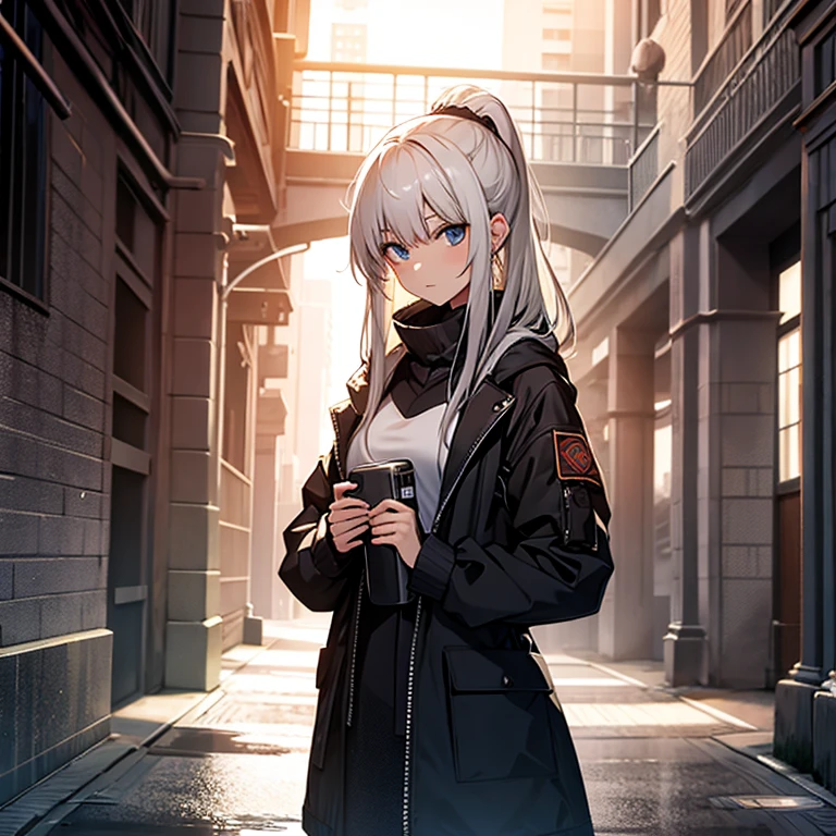 One girl, alone, Baldur's Gate 3, Official Art, unity 8k wallpaper, Super detailed, beautifully、aesthetic, masterpiece, highest quality, Realistic, Fairy, Glow worms, In the woods of (fire Fly:1.3), Bonfire, smile, Coffee shop