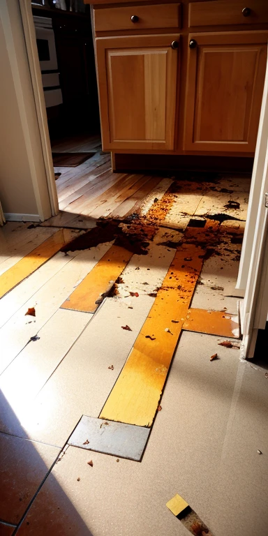 arafed woman mopping public school floor