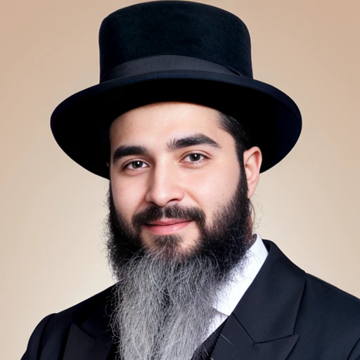 a perfect chassidim man, focus on the character's face.