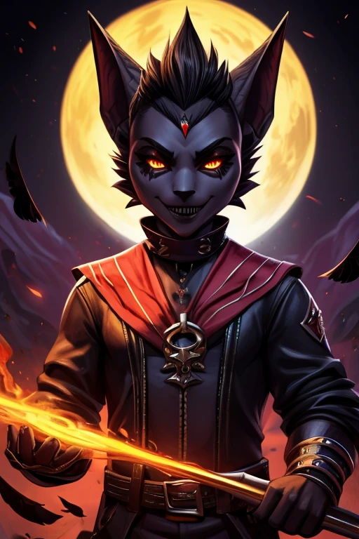 vampiro capa vermelha, Steward, punk, vaqueiro, padre, 8k, obra de arte, melhor qualidade, Excelente detalhe) , (high saturation, Melhores sombras, melhor luz, ) Estilo escuro