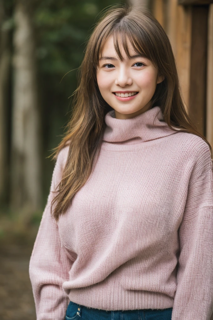 (masterpiece), (highest quality), (Realistic), ニコンRAW Photos, Fujifilm XT3, translation, One beautiful girl,
tight_pink_turtleneck, big_chest,
long blond_hair,
smile, Supermodel, blush,
(Super detailed), 8k, 4K, Complex, upper_body, Best lighting, sunlight,(16k, RAW Photos, highest quality, High resolution, ), （I can see a little bit of nipple swelling through my clothes.）High-definition RAW color photos, Professional photos, (Layered silhouette: 1.2), Complexパターン, , (Realisticな, photoRealisticな: 1.3), ( Japanese Girls), , 巨乳 非常に張りのあるchest、垂れていないchest、chestの谷間を見せている。Too much exposure、（NSFW）Shine, (Detailed face: 1.2), (masterpiece: 1.5),Fine-grained beautiful skin, (cute:1.2), (sexy) (highest quality :1.2),((A girl, 1 girl : 1.3), solo, solo focus))、(A head according to human anatomy、Two Arms、Two Legs、Five Fingers)
「奇形や不自然なbodyの部位がない,完全に正常な人間のbody型」「A depiction of a woman that is faithful to human anatomy」、(A representation of a healthy, balanced and vibrant woman)

