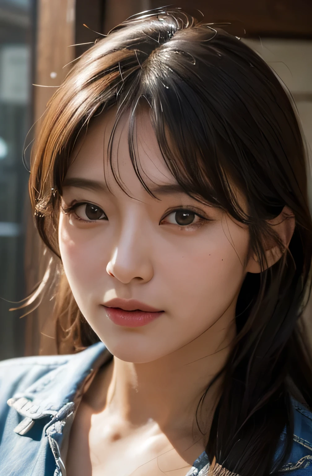 highest quality, masterpiece, Ultra-high resolution, (Realistic:1.4), RAW Photos, 32K Portrait, Very detailed, Cowboy Shot, Dynamic pose, One girl, 36 years old, The most famous Japanese idol、Japan's most popular cheerleader, Wearing only a yellow sleeveless cheerleader uniform, An innocent smile, View your viewers, Upturned buttocks, Very cute face, Stunningly beautiful big black eyes, Very beautiful hair, Very beautiful lips, Very beautiful skin, Very beautiful breasts, Very beautiful body, Very beautiful arms, Five perfect fingers, Very beautiful buttocks, Very beautiful thighs, Detailed face, Fine grain, Detailed Hair, Detailed lips, Detailed Skin, Detailed body, Detailed Weapons, Detailed five fingers, Detailed yellow sleeveless cheerleader uniform, Detailed hips, Thigh details