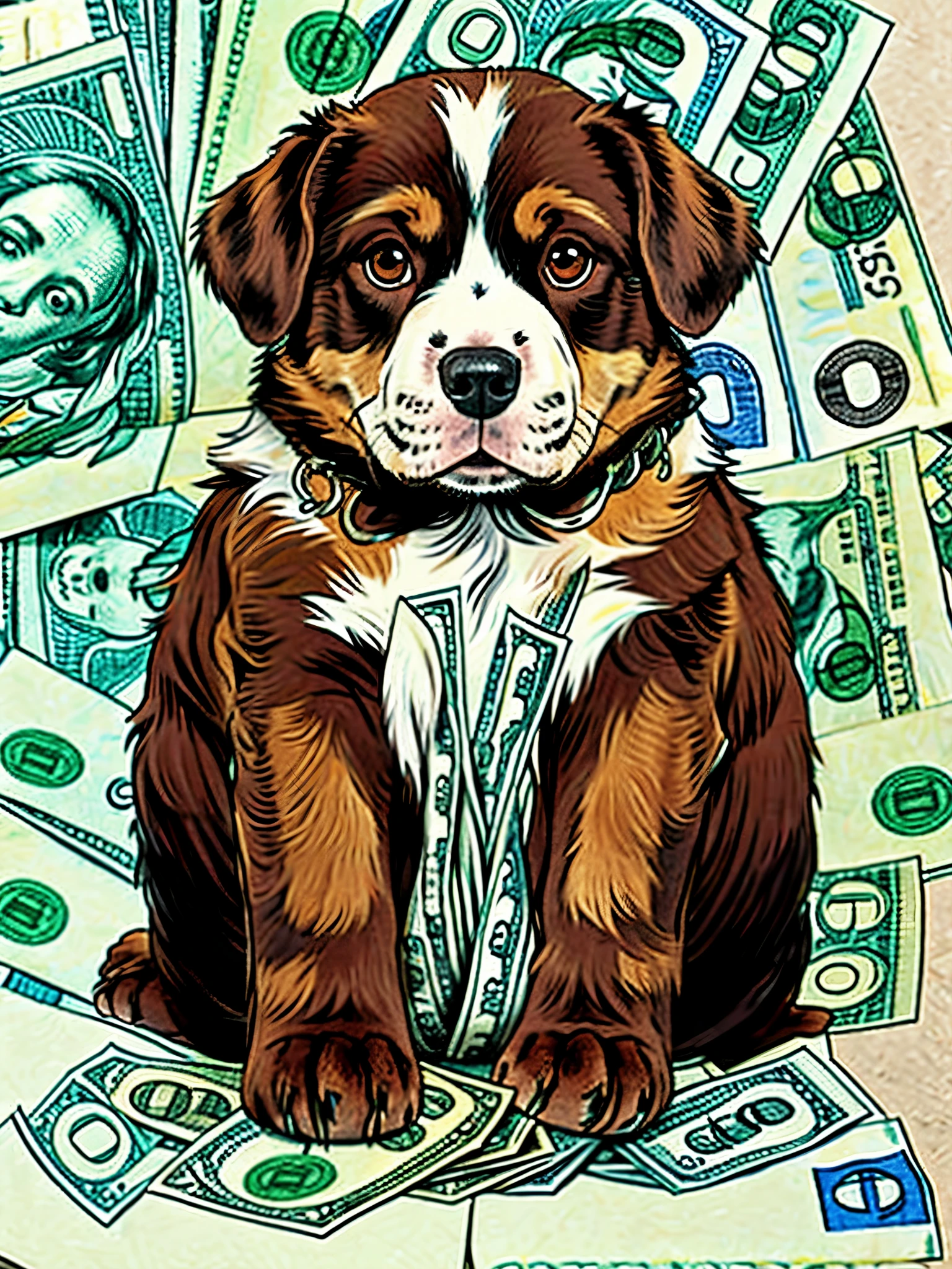 dog growing money