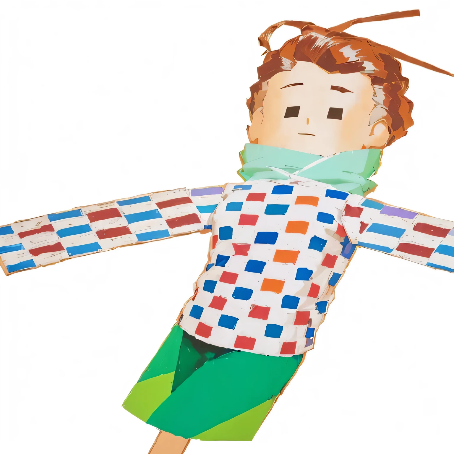 There is a paper doll，There is black on it，Purple，Blue shirt, Propaganda Art, Inspired by Karoly Patko, Inspired by Sadao Watanabe, Inspired by Slobodan Pejic, 🌻🎹🎼, Cereal Mascot, Anonymous like sausage, paul rand, Leaked images, Dambru, Inspired by Joseph Egri