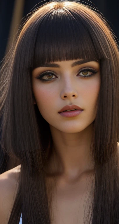 mulher, Sozinho, (((pele escura))), cabelo preto claro, olhos amarelos escuros, rosto detalhado, ([Julianne Hough|megan raposa|Cristina Hendricks]:0.8), (swollen lips:0.9), obra de arte, profissional, alta qualidade, lindo, Incredible, Gothic, Imagens Getty, miko, gigante, photoshoot, 4K, realista, fundo detalhado, Abominable, Vida real, por Walter Beach Humphrey, por Pierre Bonnard, (cabelo com franja curta:1.36),