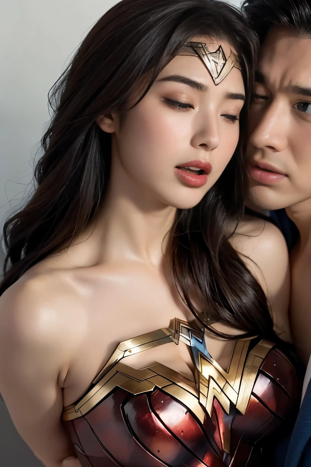 私はWonder Womanです、完璧なWonder Womanの衣装,On all fours,Hug from the front,お姫様Hugged,Hugged,Being strangled,You can hold it,Leaning on the man,Hugged,Can be lifted,Men lick my face with their tongues,The guys lick my head with their tongues,Men lick my hair with their tongues,My body is licked by men,sleeping face,Close ~ eyes,Open your mouth,Tired face,Face of Suffering,sleeping face,Being slapped in the face,Getting punched in the face,Fighting with men,Fight with the men,Surrounded by men,,Caught between the men,Being held back by men,Entanglement with males, Attacked by men,Brown Hair, masterpiece、beautiful girl、fine 目、puffy eyes、highest quality, 超High resolution, (reality: 1.4), Cinema Lighting,so beautiful、Beautiful Skin、(超reality的な)、(High resolution)、(8k)、(Very detailed)、(beautiful and fine 目)、(Very detailed)、 Detailed face、Diagonal bangle hair、Brown Hair、20-year-old、Wonder Womanのコスプレ,Wonder Woman