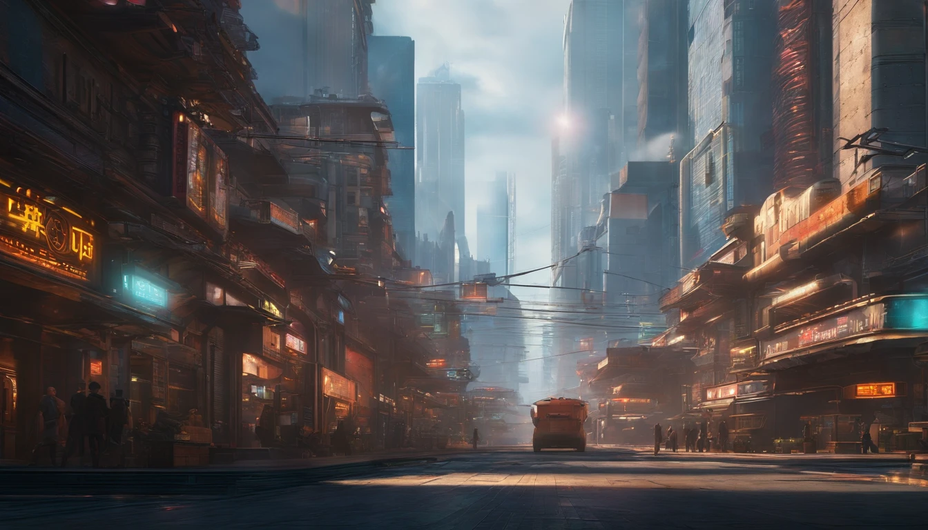 Cyberpunk City、Daytime