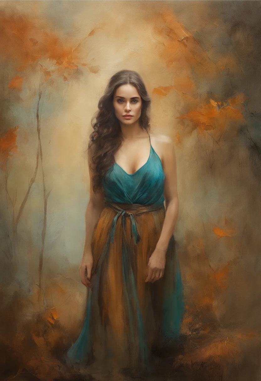 Mulher jovem morena de cabelos enrolados, vestida como Daenerys Targaryen, lindo, atraente, Paquera, (((full body visible))), Olhando para o Viewer, retrato, fotografia, pele detalhada, realista, Fotorrealista, 8k, altamente detalhado, quadro de corpo inteiro, Arte nas cores teal e laranja, RAW de alto detalhe, penetrante, soft, diffused lighting, profundidade de campo rasa, sharp focus, hiper-realismo, cinematic lighting