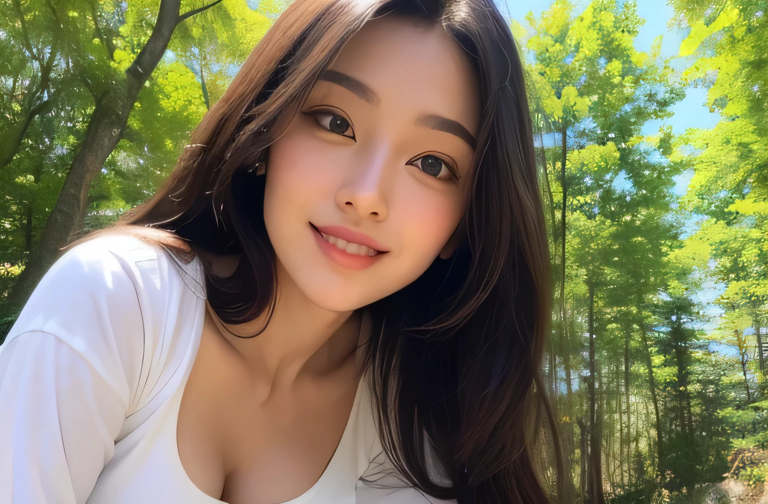 ((highest quality、8k、masterpiece:1.3))、Shooting at sea、Angle from below、Butt、Gal Makeup、Ganguro Makeup、blue eyes、Beautiful feet、Cleavage、Butt、No sleeve、Wearing shorts。、One Girl、Beautiful Japanese Women:1.3、(Long Hair、 outside:1.2)、 Black and white animal print bikini:1.2、Beautiful woman with perfect style:1.4、Perfect Eyes、Calm Eyes、Natural smile、Perfect Iris、Perfect Lips、Golden Skin、Do not polish、Super detailed face、Delicate eyes、double eyelid、Soft Breasts、Laughter、Exposed Cleavage、