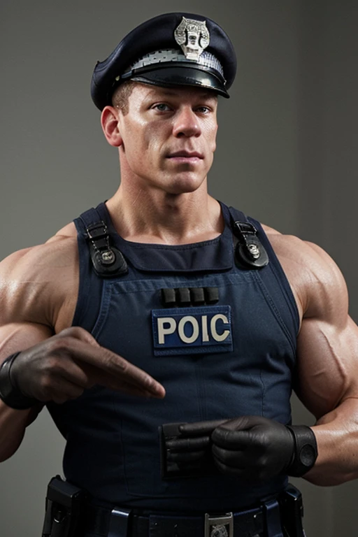 Police man muscle John Cena