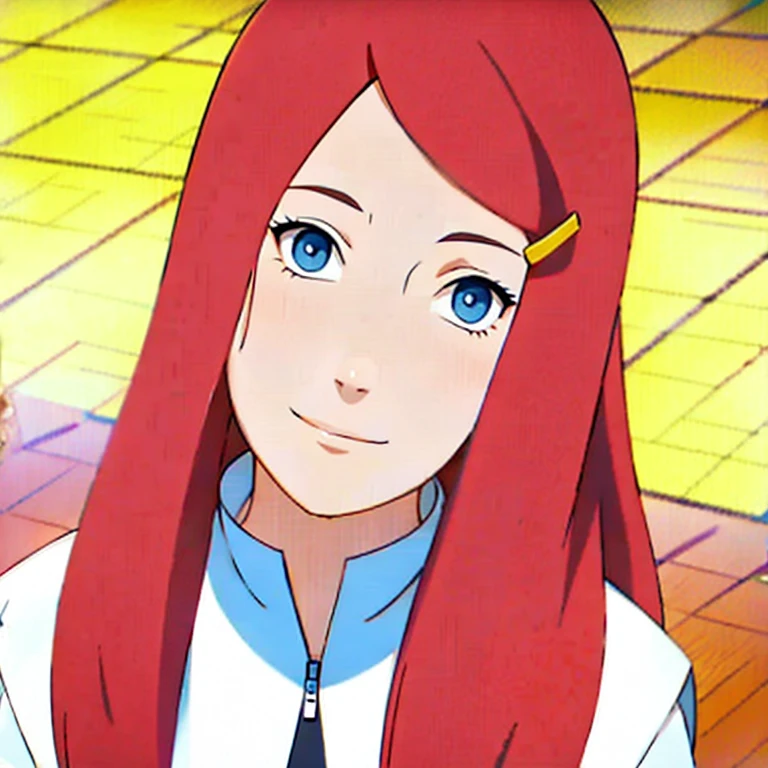 (Masterpiece,  best quality:1.4), bokeh effect, volumetric lighting, A high resolution, extremely detailed illustration 8k, 1 woman, solo, very detailed face, detailed eyes, (red hair), purple eyes, Kushina Uzumaki,
beautiful woman, perfect woman, 