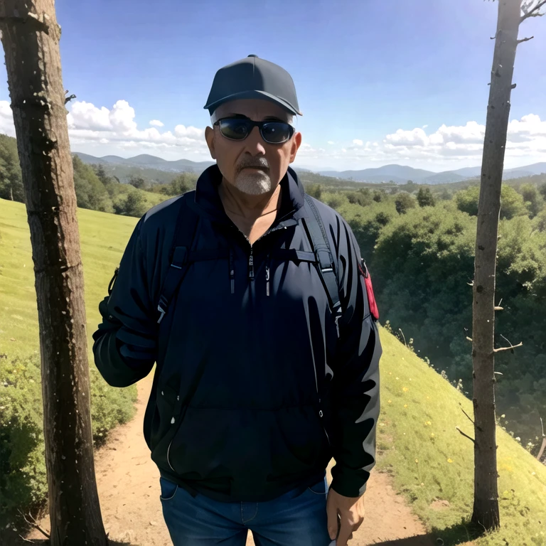 Hombre calvo de 50 años