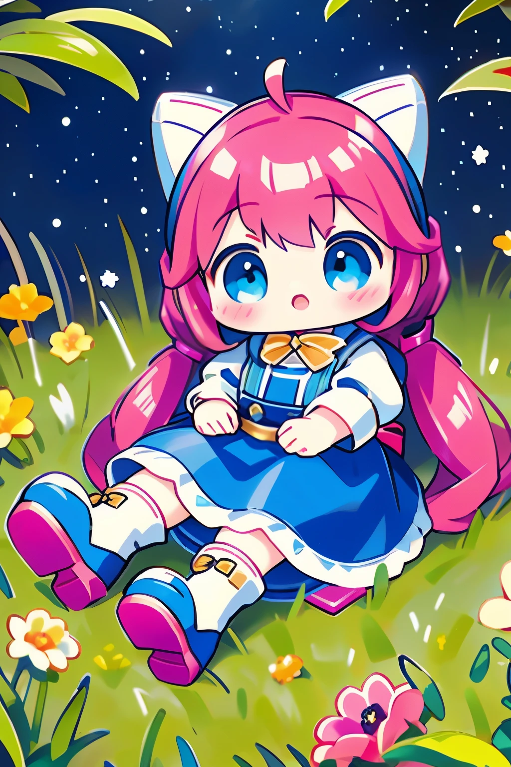 Realistic、Photo of a collaboration between dolls and robots、Comical pose、Cute Shoes