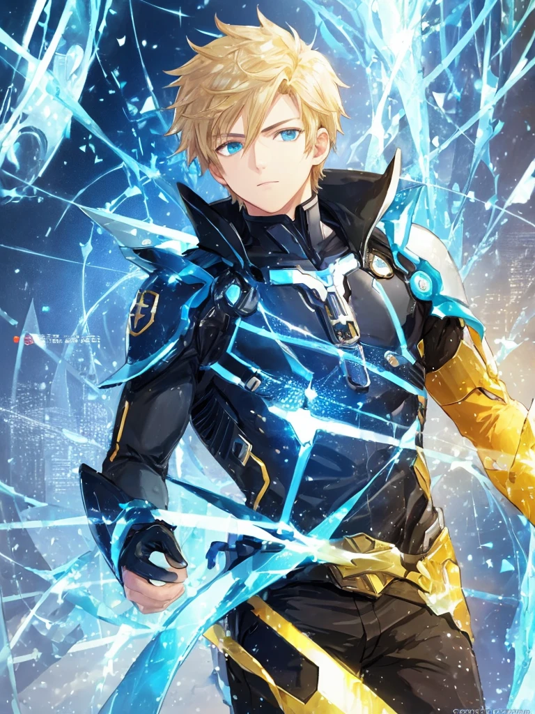 (ridiculous, high resolution, Super detailed, human development report), masterpiece, best quality, Android game characters , short hair, Handsome boy, anime eyes, Mobile legendary heroes, Detailed scene, detailed characters