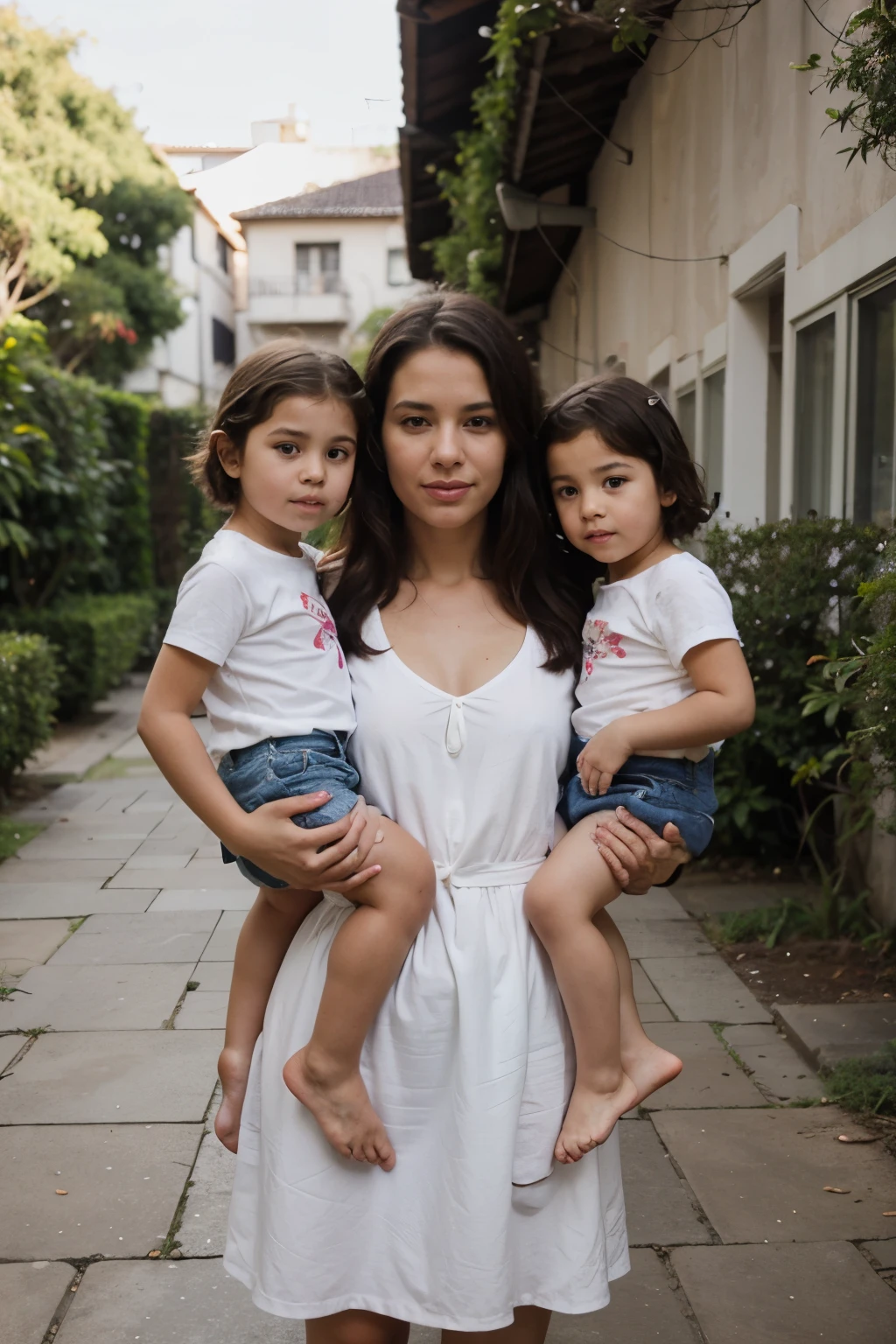 mother and children, brasileiros, jardim