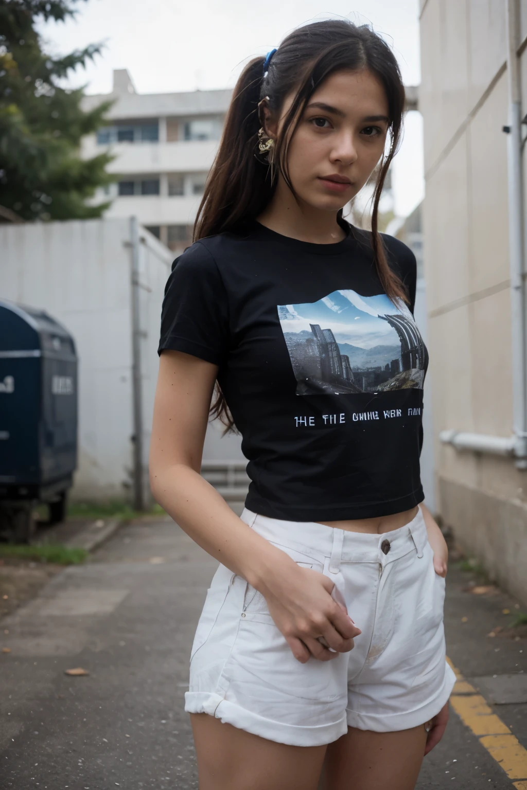 create a blue 3d t-shirt without anyone present