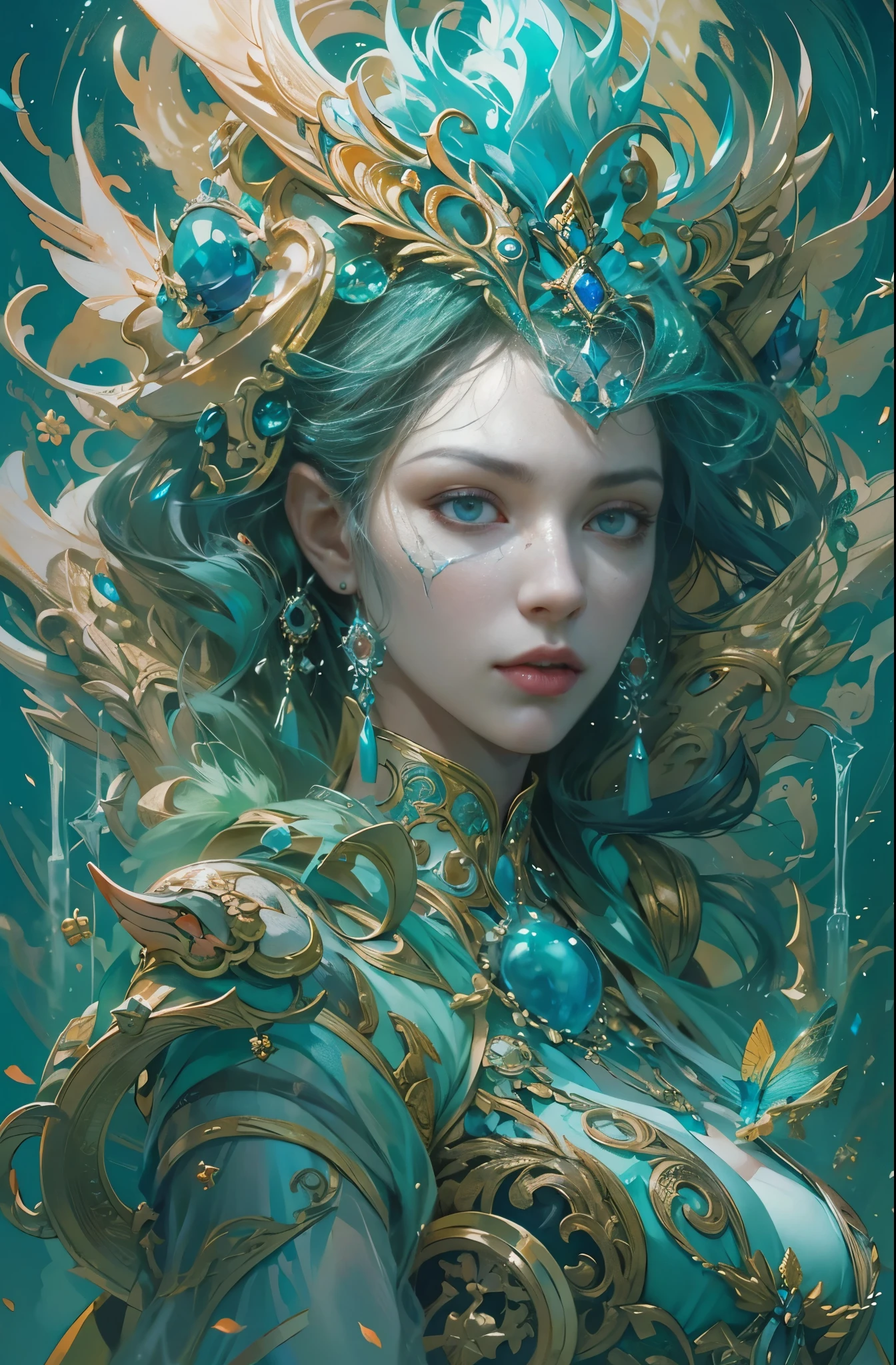 hell、purgatory、A world without light, Black Ghost、fear, Wails, despair, The End, Breathtaking beauty, Gothic, Solemn, Majestic, Very beautiful Caucasian woman in her 20s、Queen of the Dead、The majesty of the queen, ペルセポネとhellの番犬, Ultra-fine paintings by Yan J., Artstation Contest Winner, Fantasy art, Karol Baak and Peter Mohrbacher, Mohrbacher's artistic style, Peter Mohrbacher's style, Peter Mohrbacher Art Style, Peter Moerbacher Style, detailed Fantasy art, 4K Fantasy art, By Jean Jay., Fantasy artスタイル, 2. 5D CGI Anime Fantasy Artwork, epic Fantasy artスタイル hd, Epic fantasy digital art style, 詳細なFantasy art, Detailed digital 2D fantasy art, Luan Jia and Artgerm, 8k Fantasy art, Sharp contours, Sharp eyes with slit length, Beautiful and delicate blue eyes, pretty much beautiful face, Unparalleled beauty, masterpiece, highest quality, The perfect angle, Perfect composition, Best Shot, Official Art, Cinematic light, Very beautiful and fantastic scenery, before, Ultra-precision coating, Luminism, art by Carne Griffiths and What a bone Concept Art, 4K resolution, Fractal isometricdetailed bioluminescence , 3D Rendering, Octane Rendering, Exquisitely crafted , Cinematic, Trending isometric surreal cover photos、Art Station'Amazing full color, Hit definition , Very subtle contrast of light and shadow, Cinematic,Great background, Abstract Beauty,stand, Approaching perfection, Pure Form, Golden Ratio, minimum, Revert, Concept Art, What a bone、Intricate details, 8K Post-Production, High resolution, Hyper Detail, Art Stationのトレンド, Studio shot, Intricate details, Extremely delicate and detailed painting style, Beautiful painting art, Close-up