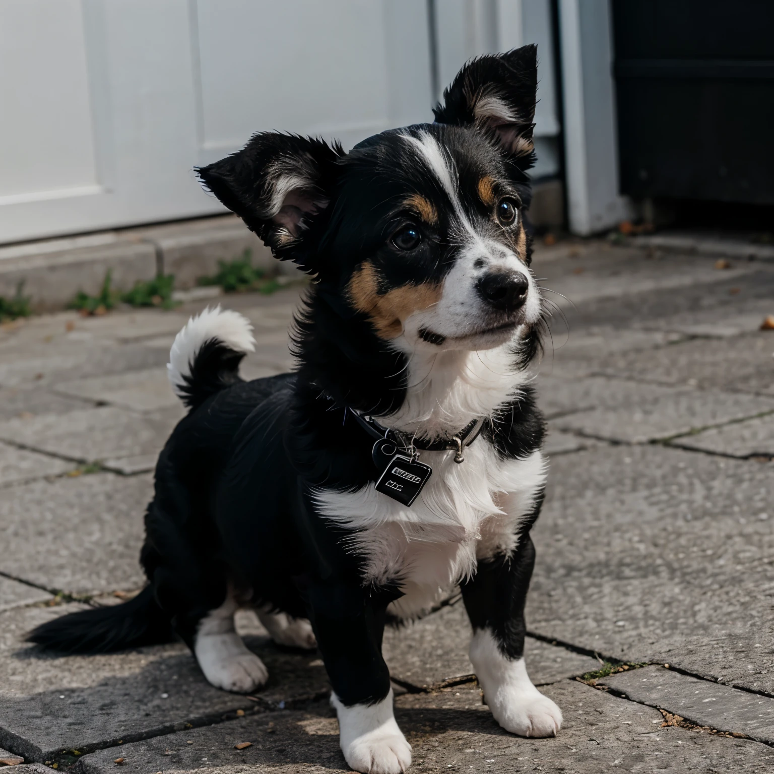 Small black and white dog