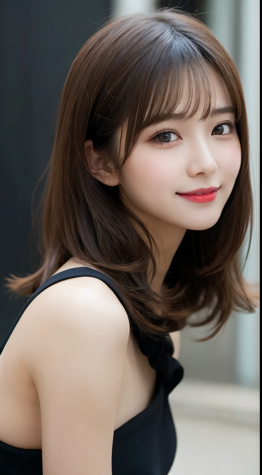 Tabletop, highest quality, shape, Very detailed, finely, High resolution, 8k wallpaper, 完璧なダイナミックな構shape, Beautiful and detailed,ランダムなcute髪,,Natural color lip, Bold sexy pose,smile、20-year-old girl、cute、Looking at the camera,Always blur the background,Perfect and beautiful face,Slim face and figure,Big eyes、Putting on gal makeup,Small face,Shooting from below、smile,Blurred Background,Elegant feminine face、Cyberpunk Fashion、Change pose randomly、Randomly change the shooting angle and position、smile、Top to bottom々Shoot from the right angle and direction、Sexy Face、Tight waist