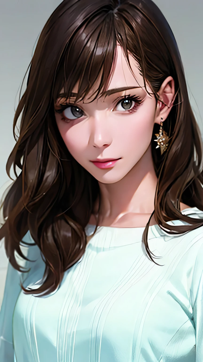 (hig彼st quality、8k、32k、masterpiece)、(Realistic)、(Realistic:1.2)、(High resolution)、Very detailed、Very beautiful face and eyes、1 girl、Delicate body、(hig彼st quality、Attention to detail、Rich skin detail)、(hig彼st quality、8k、Oil paint:1.2)、Very detailed、(Realistic、Realistic:1.37)、Bright colors、Full Body Shot, (Casual Fashion)