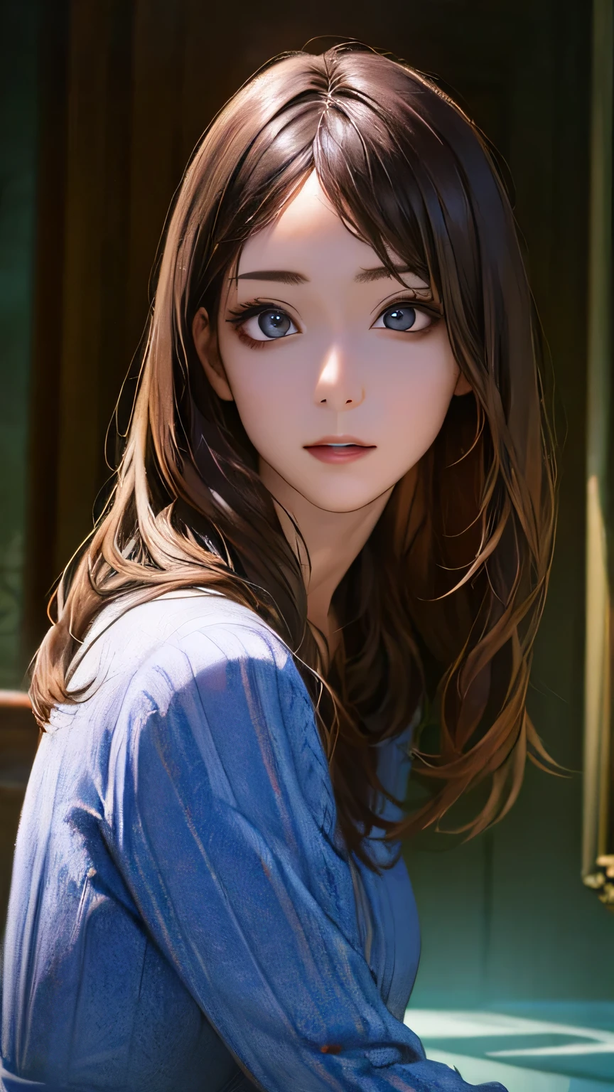 (hig彼st quality、8k、32k、masterpiece)、(Realistic)、(Realistic:1.2)、(High resolution)、Very detailed、Very beautiful face and eyes、1 girl、Delicate body、(hig彼st quality、Attention to detail、Rich skin detail)、(hig彼st quality、8k、Oil paint:1.2)、Very detailed、(Realistic、Realistic:1.37)、Bright colors、Full Body Shot, (Casual Fashion)