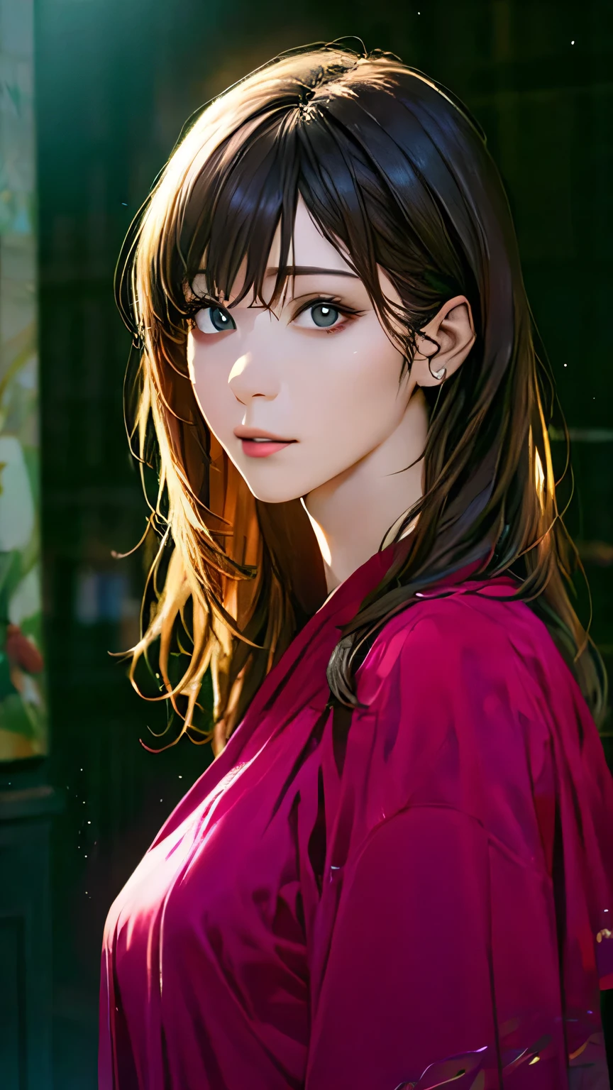 (hig彼st quality、8k、32k、masterpiece)、(Realistic)、(Realistic:1.2)、(High resolution)、Very detailed、Very beautiful face and eyes、1 girl、Delicate body、(hig彼st quality、Attention to detail、Rich skin detail)、(hig彼st quality、8k、Oil paint:1.2)、Very detailed、(Realistic、Realistic:1.37)、Bright colors、Full Body Shot, (Casual Fashion)