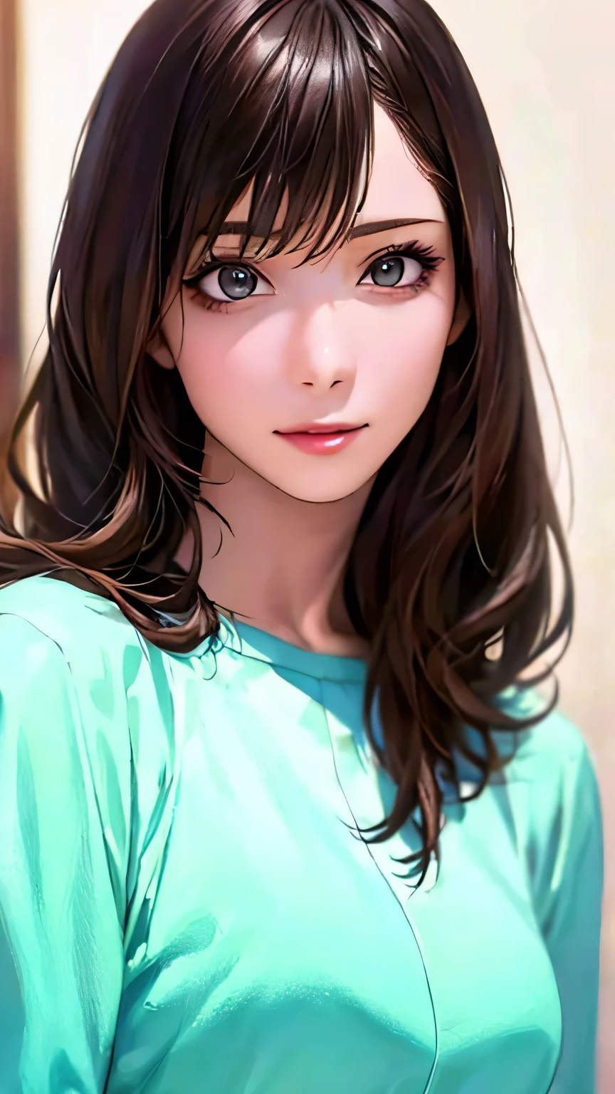 (hig彼st quality、8k、32k、masterpiece)、(Realistic)、(Realistic:1.2)、(High resolution)、Very detailed、Very beautiful face and eyes、1 girl、Delicate body、(hig彼st quality、Attention to detail、Rich skin detail)、(hig彼st quality、8k、Oil paint:1.2)、Very detailed、(Realistic、Realistic:1.37)、Bright colors、Full Body Shot, (Casual Fashion)