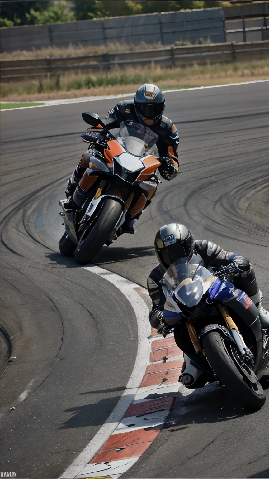 ((Unreal motorcycle racing scene)), ((Yamaha Motorcycle)), (poster), Highlight the sense of speed