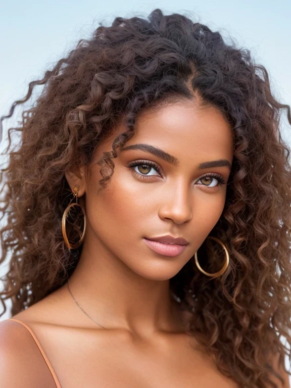 Portrait photorealistic d'une jeune mannequin brésilienne bronzée d'une beauté époustouflante et sans maquillage, extremely detailed light honey eyes, detailed symmetrical realistic face, texture naturelle extremely detailede, peach down, Hair tousled in the wind, masterpiece, absurde, photo primée de Lee Jeffries, Banque d'images sur film Nikon D850, appareil photo kodak portra 400 f1.6 lentilles, extremely detailed, Incroyable, finely detailed, saturated colors, hyper realistic realistic texture, Dramatic lighting, unreal engine, tendance sur artstation, cinestill 800 tungstène, regarder le spectateur, photorealistic, Photo brute, TanvirTamim, high quality, High resolution, sharpness, extremely detailed, cinema lighting, 8k euh,-imaginer-