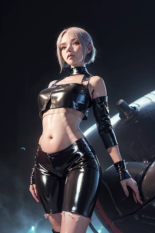 ((Lots of girls)),
 ((cyber punk)),
 ((Dynamism Pose:1.2)),
 ((Leg spread, Standing in Honor:1.2)),
 ((Torn and torn:1.1,
 hot pants:1.4,
 High leg:1.4)),
 ((From below:1.2)),
 ((Biting:1.2)),
 ((Huge hips:1.3)),
 In detail,
 Beautiful colors,
 carefully drawn hair,
 ((Carefully drawn eyes)),
 Glossy and realistic skin texture,
 Shiny skin,
 Disgusted face,
 ((Looking down at the viewer:1.2)),
 ((I&#39;m in the city at midnight:1.2)),
 ((No sleeve:1.2)),
 ((latex)),
 ((Crop Top Belly Button:1.2))
 Full Body Shot