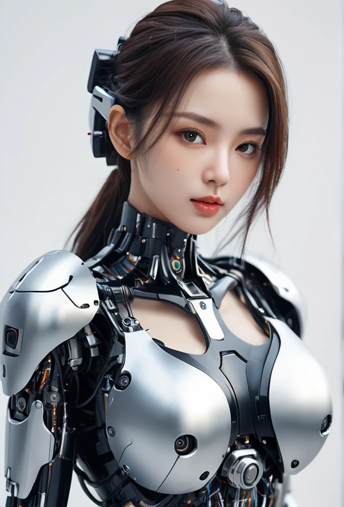Realistic picture 8k,Masterpiece,Highest quality,Maximum details,anatomy,hips up,
Cyber beautiful girl robot cyberMachinery