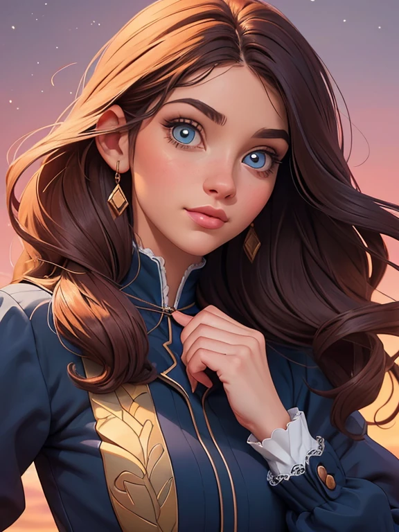 Female character in cartoon style Digital art style illustration Cartoon image of a woman .Ilustra??o estilo desenho animado, estilo de arte dos desenhos animados, Ella Purnel lestilo Estilo cartoon illustration digital estilo artgerm estilo de arte cartoon, estilo de illustration digital, design de personagens altamente detalhado, arte digital detalhada coragem, Forest fan art, Design de personagens de retrato, linda illustration digital, retrato de alta qualidade, Arte em quadrinhos, mulher jovem cabelo com transas lindas . Beautiful lined eyes Medium large bust and wonderful sexy clothes. expressão de imagem do desejo sexual da cintura até a illustration Ella Purnellstyle Estilo cartoon illustration digital estilo artgermrealista, 1 garota, accent lighting, brilho, obra de arte, melhor qualidade, 1 garota, cabelo longo loiro ondulado, olhos azuis, equestrian uniform, (obra de arte:1.4), melhor qualidade, ((realista)), alta qualidade, ultra detalhado, (illustration:1.05), (lindo:1.05), (lindo detailed eyes:1.05), (Cinematic Light:1.1), corar, lua, noite, rosas, rosa pastel, Gothic Tetradic Colors, brilho, seios grandes, coxas grossas