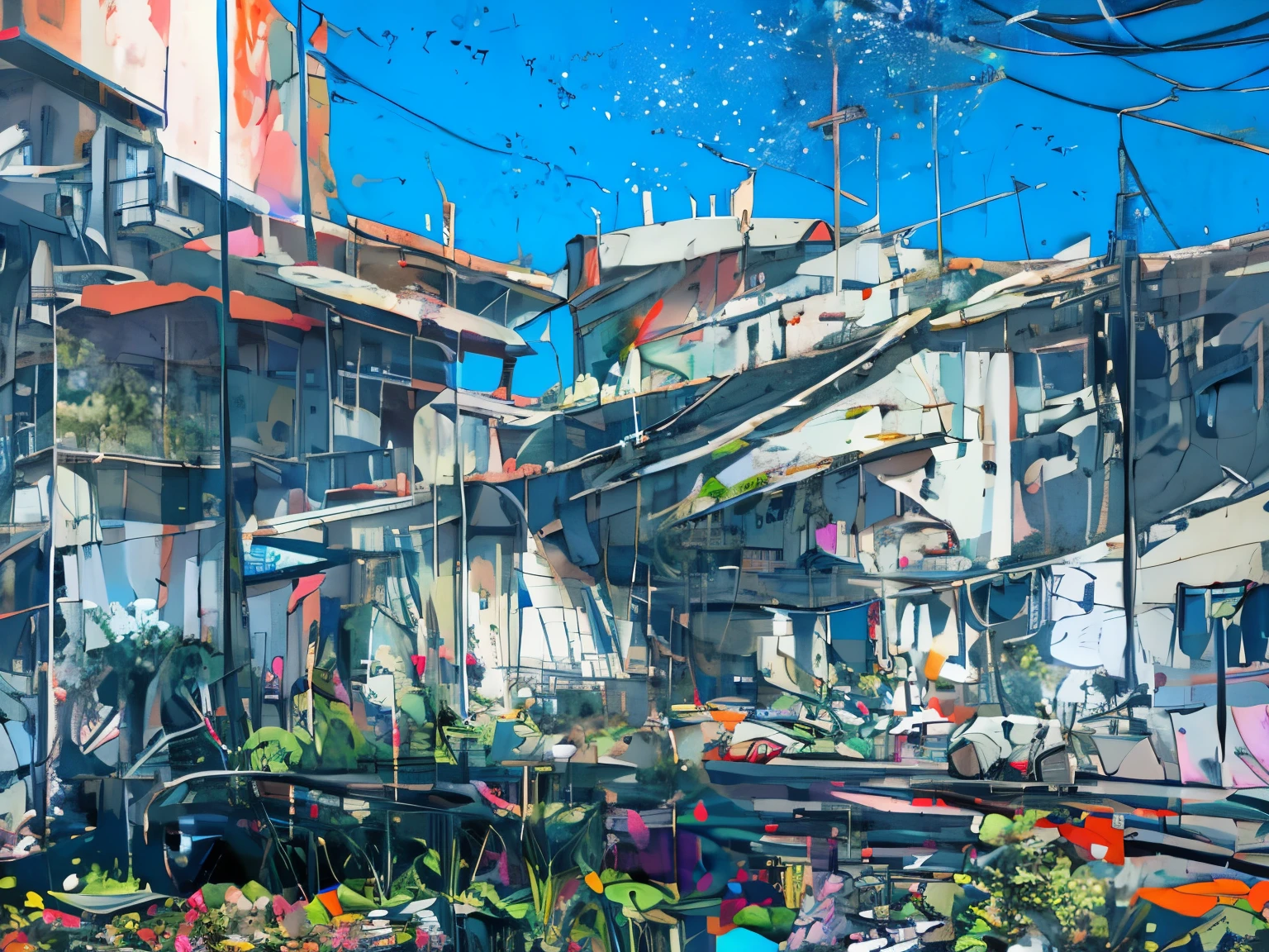 Low saturation，abstract，Sense of space，Surrealism