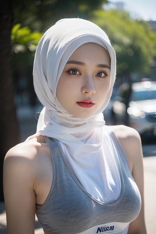 ((Best quality, 8k, Masterpiece :1.37)), (wear hijab girls), girls wear hijab, (girls wearing hijab moslem), beautiful face, face bukkake, 18 years old girls, position:open legs:1.5, open your crotch:1.5, ultra detailed face, ultra detailed body, slim body, lips smile, Beautiful detailed eyes, eyes korean, detailed nose, Natural Lip, Wear hijab moslem, fancy jubba thobbe, (photo full body), lview of the blue sky, Slim Body, body erotic, (undressing nude), hairy pussy, realistic face, backround people hijab
