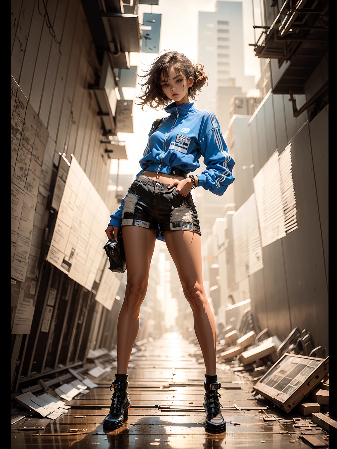 models, professional: 1.6, (best quality, 4k, 8k, high resolution, masterpiece: 1.2), ultra detailed, realistic, modern style, elegant fashion, full body shot: 1.5, wide shot: 1.5, stylish, clothing for modeling, accessories, stylish pose as a model, modern and beautiful hair, brown hair, colorful, bold background, studio lighting, dynamic and stylish pose