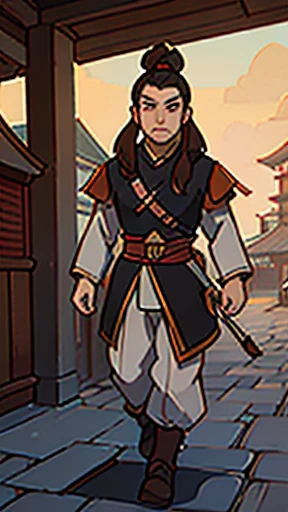 (walking)、Three Kingdoms in ancient Chinese armor、Ancient Chinese man with topknot
