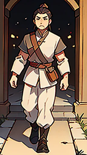 (walking)、Three Kingdoms in ancient Chinese armor、Ancient Chinese man with topknot